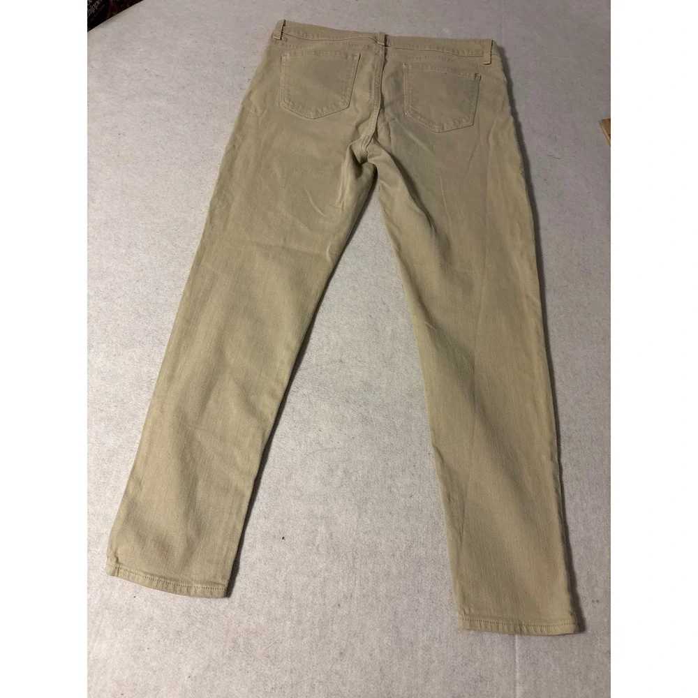 Michael Kors Skinny Jeans Womens SZ10 Tan Khaki Excellent Mid Rise Stretch Pants